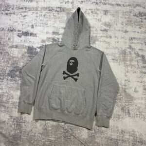 Authentic Bape 2000’s Crossbones Ape Head Hoodie M